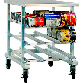 Counter Height Can Racks, 54 (#10 Can), 72 (#5 Can), Aluminum Top view 2