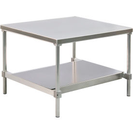 New Age Industrial Heavy Duty Stationary Modular Equipment Stand with Undershelf 36"W x 24"D x 24"H 