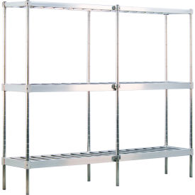 3 Shelf, Keg Stacker Shelving Unit Kit, Single Deep, Starter, 93"W x 20-3/4"D x 76"H view 2