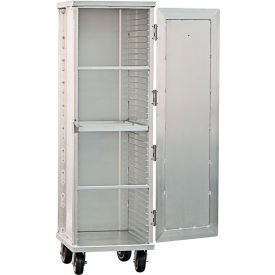 Heavy Duty Enclosed Cabinet, 69"H,38 Pan Capacity, Aluminum view 2