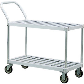 Heavy Duty Stocking Utility Cart w/ Handle, 1000 lb. Capacity, 48"L x 19"W x 42"H view 2