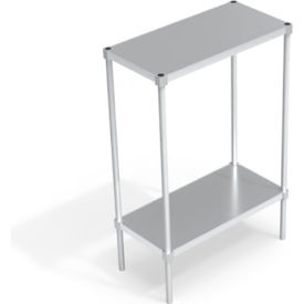 Industrial Standard Shelving Unit, 2 Solid Marine Edge Shelves, 36"W x 18"D x 54-1/4"H view 2