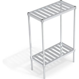 Heavy Duty Shelving Unit, 2 Slatted T-Bar Shelves, 36"W x 18"D x 54-1/4"H view 2