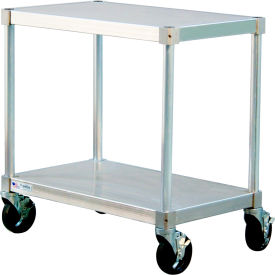 New Age Industrial Standard Mobile Modular Equipment Stand with Undershelf 42"W x 18"D x 30"H 