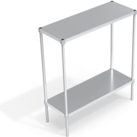 Industrial Standard Shelving Unit, 2 Solid Marine Edge Shelves, 48"W x 18"D x 54-1/4"H view 2