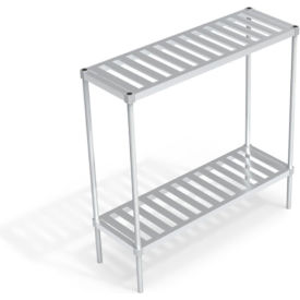 Heavy Duty Shelving Unit, 2 Slatted T-Bar Shelves, 54"W x 18"D x 54-1/4"H view 2