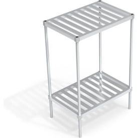 Heavy Duty Shelving Unit, 2 Slatted T-Bar Shelves, 36"W x 24"D x 54-1/4"H view 2