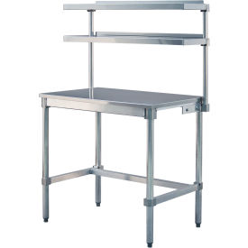 New Age Adj. Knock Down Table & 2 Cantilever Overshelves Posts & Brackets 52"W x 24"D x 68-1/2"H 