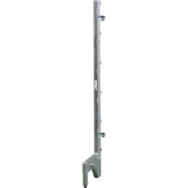 Cantilever Rack Free Stand Left Upright for 24" Shelf, 27 1/2" L x 72.75" H, Aluminum view 2