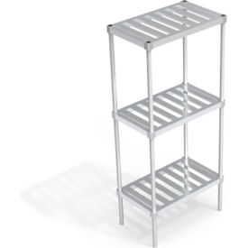 Heavy Duty Shelving Unit, 3 Slatted T-Bar Shelves, 30"W x 18"D x 68-1/4"H view 2