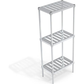 Heavy Duty Shelving Unit, 3 Slatted T-Bar Shelves, 30"W x 18"D x 76-1/4"H view 2
