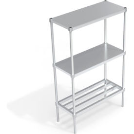 Industrial Shelving Unit, (1) HD-Bar Tubular & (2) Brute Shelves, 42"W x 18"D x 68-1/4"H view 2