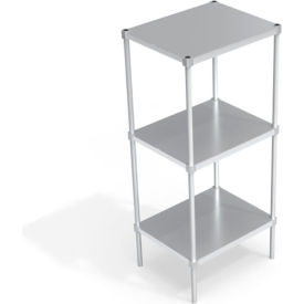 Heavy Duty Shelving Unit, 3 Solid Brute Shelves, 30"W x 24"D x 68-1/4"H view 2