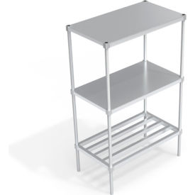 Industrial Shelving Unit, (1) HD-Bar Tubular & (2) Brute Shelves, 42"W x 24"D x 68-1/4"H view 2