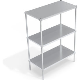 Heavy Duty Shelving Unit, 3 Solid Brute Shelves, 48"W x 24"D x 68-1/4"H view 2