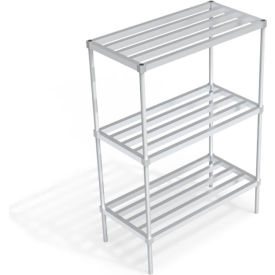 Heavy Duty Shelving Unit, 3 HD-Bar Tubular Shelves, 48"W x 24"D x 68-1/4"H view 2