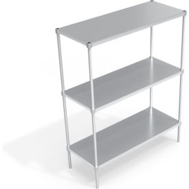 Heavy Duty Shelving Unit, 3 Solid Brute Shelves, 60"W x 24"D x 76-1/4"H view 2