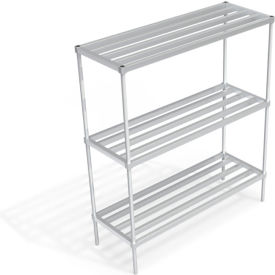 Heavy Duty Shelving Unit, 3 HD-Bar Tubular Shelves, 66"W x 24"D x 76-1/4"H view 2