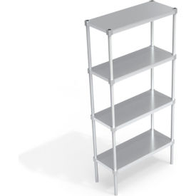 Heavy Duty Shelving Unit, 4 Solid Brute Shelves, 36"W x 15"D x 76-1/4"H view 2