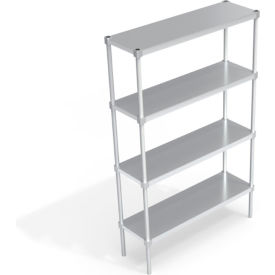 Heavy Duty Shelving Unit, 4 Solid Brute Shelves, 48"W x 15"D x 76-1/4"H view 2
