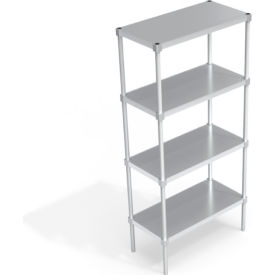 Standard Shelving Unit, 4 Solid Marine Edge Shelves, 36"W x 18"D x 76-1/4"H view 2