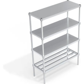 Industrial Shelving Unit, (1) HD-Bar Tubular & (3) Brute Shelves, 48"W x 18"D x 68-1/4"H view 2