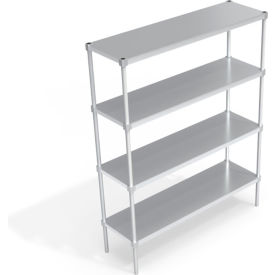Heavy Duty Shelving Unit, 4 Solid Brute Shelves, 60"W x 18"D x 76-1/4"H view 2