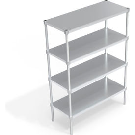 Heavy Duty Shelving Unit, 4 Solid Brute Shelves, 48"W x 20"D x 68-1/4"H view 2