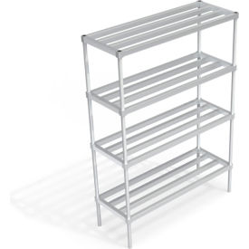 Heavy Duty Shelving Unit, 4 HD-Bar Tubular Shelves, 54"W x 20"D x 76-1/4"H view 2