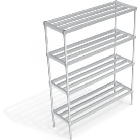Heavy Duty Shelving Unit, 4 HD-Bar Tubular Shelves, 60"W x 20"D x 76-1/4"H view 2