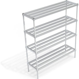 Heavy Duty Shelving Unit, 4 HD-Bar Tubular Shelves, 66"W x 20"D x 76-1/4"H view 2