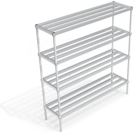 Heavy Duty Shelving Unit, 4 HD-Bar Tubular Shelves, 72"W x 20"D x 76-1/4"H view 2