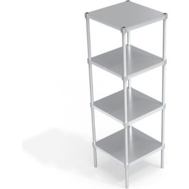 Heavy Duty Shelving Unit, 4 Solid Brute Shelves, 24"W x 24"D x 76-1/4"H view 2