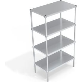 Heavy Duty Shelving Unit, 4 Solid Brute Shelves, 42"W x 24"D x 76-1/4"H view 2