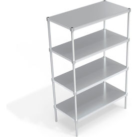 Heavy Duty Shelving Unit, 4 Solid Brute Shelves, 48"W x 24"D x 76-1/4"H view 2
