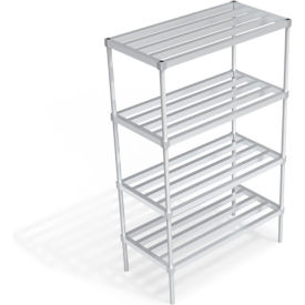 Heavy Duty Shelving Unit, 4 HD-Bar Tubular Shelves, 48"W x 24"D x 76-1/4"H view 2