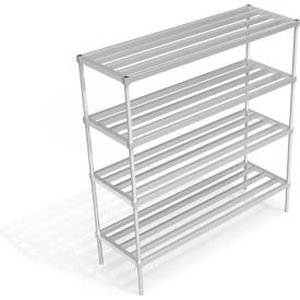 Heavy Duty Shelving Unit, 4 HD-Bar Tubular Shelves, 72"W x 24"D x 76-1/4"H view 2