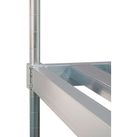 Heavy Duty Adjustable Double-Deep HD-Framed T-Bar Keg Shelf 60"W x 34"D x 3"H view 2