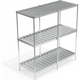 Heavy Duty Adjustable, T-Bar Top Shelf Keg Shelving Units, 80"W x 36-3/4"D x 2"H view 2