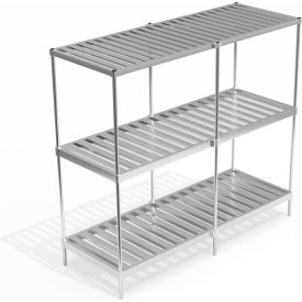 Heavy Duty Adjustable T-Bar Top Shelf Keg Shelving Units, 93"W x 36-3/4"D x 2"H view 2