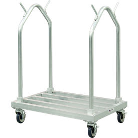 HD Aluminum Double-Sided Mat Sanitation Cart, 500 lb. Cap, 36"L x 24"W x 45-1/4"H view 2