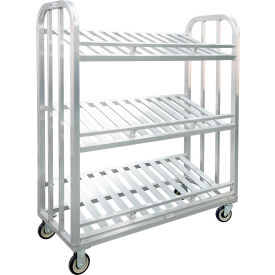 HD Slanted Shelf Picking Cart w/ 3 Shelves, 600 lb. Cap., 22"L x 53"W x 51-1/2"H view 2