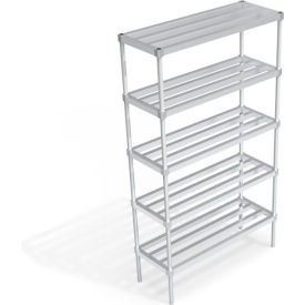 Heavy Duty Shelving Unit, 5 HD-Bar Tubular Shelves, 48"W x 18"D x 84-1/4"H view 2