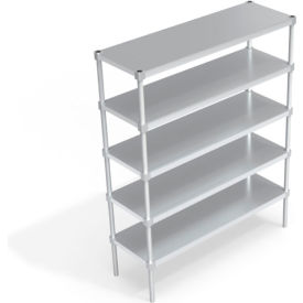 Heavy Duty Shelving Unit, 5 Solid Brute Shelves, 54"W x 18"D x 68-1/4"H view 2