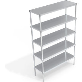 Heavy Duty Shelving Unit, 5 Solid Brute Shelves, 54"W x 18"D x 84-1/4"H view 2