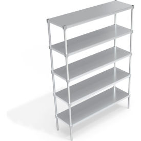 Heavy Duty Shelving Unit, 5 Solid Brute Shelves, 60"W x 18"D x 84-1/4"H view 2