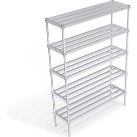 Heavy Duty Shelving Unit, 5 HD-Bar Tubular Shelves, 60"W x 18"D x 84-1/4"H view 2