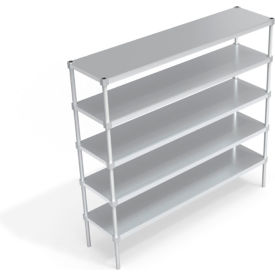 Heavy Duty Shelving Unit, 5 Solid Brute Shelves, 72"W x 18"D x 68-1/4"H view 2