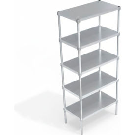 Heavy Duty Shelving Unit, 5 Solid Brute Shelves, 36"W x 24"D x 84-1/4"H view 2