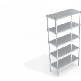Heavy Duty Shelving Unit, 5 Solid Brute Shelves, 42"W x 24"D x 84-1/4"H view 2